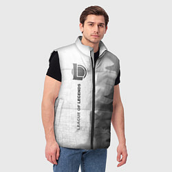 Мужской жилет League of Legends - white gradient по-вертикали, цвет: 3D-черный — фото 2
