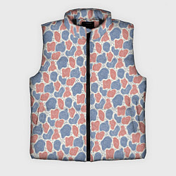 Мужской жилет Абстрактный паттерн: пятна и плывущие формы, цвет: 3D-черный