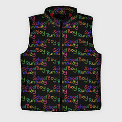 Мужской жилет Logo - Schoolboy Runaway pattern, цвет: 3D-красный