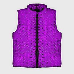 Мужской жилет Чёрная вертикальная полоса на фиолетовом фоне, цвет: 3D-черный