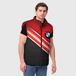 Мужской жилет BMW geometry steel, цвет: 3D-красный — фото 2