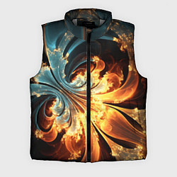 Мужской жилет Абстрактный фрактал, цвет: 3D-светло-серый