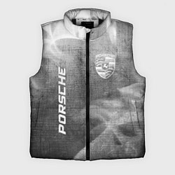 Мужской жилет Porsche - grey gradient вертикально
