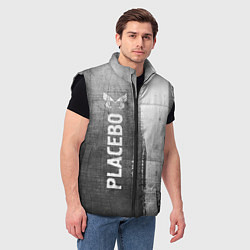 Мужской жилет Placebo - grey gradient по-вертикали, цвет: 3D-черный — фото 2