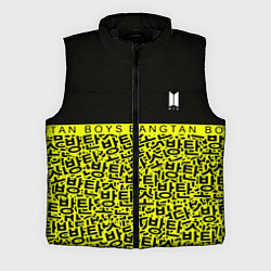 Мужской жилет BTS pattern kpop, цвет: 3D-черный