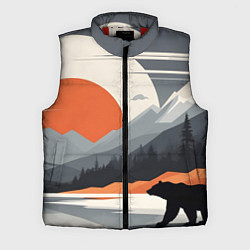 Мужской жилет Горы медведь геометрия