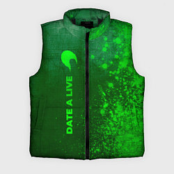 Мужской жилет Date A Live - green gradient по-вертикали, цвет: 3D-черный