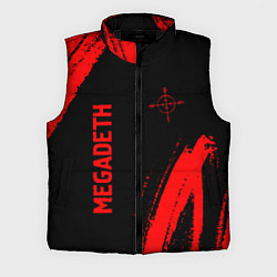 Мужской жилет Megadeth - red gradient вертикально