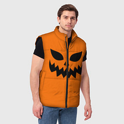 Мужской жилет Злая тыква верх, цвет: 3D-черный — фото 2
