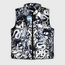 Мужской жилет Японский самурай и драконы