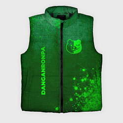 Мужской жилет Danganronpa - green gradient вертикально, цвет: 3D-черный