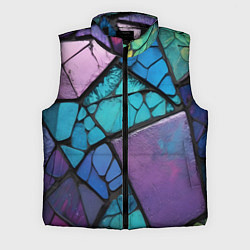 Мужской жилет Цветное стекло абстракция
