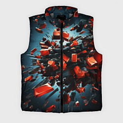 Мужской жилет Геометрический взрыв пластин