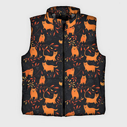 Мужской жилет Рыжие котики, цвет: 3D-светло-серый