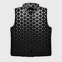 Мужской жилет Геометрический градиент - чёрно-белый