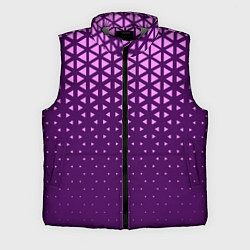 Мужской жилет Геометрический градиент - фиолетово-розовый