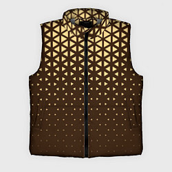 Мужской жилет Геометрический градиент - шоколад-латте