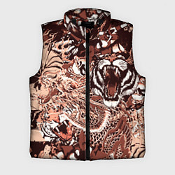 Мужской жилет Тигр дракон и самурай