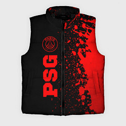 Мужской жилет PSG - red gradient по-вертикали, цвет: 3D-черный