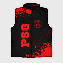 Мужской жилет PSG - red gradient вертикально, цвет: 3D-черный