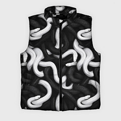 Мужской жилет Черные и белые змеи
