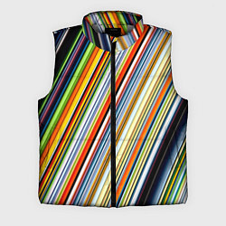 Мужской жилет Разноцветные полосы абстракция