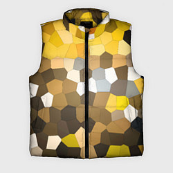 Мужской жилет Желто белая мозаика