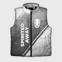 Мужской жилет Spirited Away - grey gradient вертикально, цвет: 3D-черный