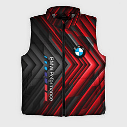 Мужской жилет BMW geometry stripes red, цвет: 3D-светло-серый