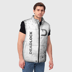 Мужской жилет Deadlock - white gradient вертикально, цвет: 3D-черный — фото 2