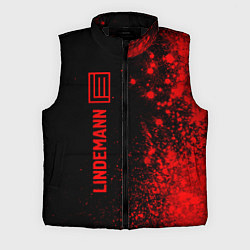 Мужской жилет Lindemann - red gradient по-вертикали, цвет: 3D-черный