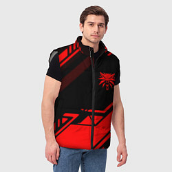 Мужской жилет Ведьмак геометрия, цвет: 3D-светло-серый — фото 2