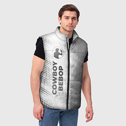 Мужской жилет Cowboy Bebop - white gradient по-вертикали, цвет: 3D-черный — фото 2