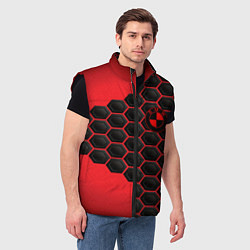 Мужской жилет BMW abstract auto, цвет: 3D-черный — фото 2