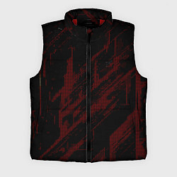 Мужской жилет Красные точки на чёрном фоне, цвет: 3D-красный