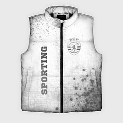 Мужской жилет Sporting - white gradient вертикально, цвет: 3D-черный