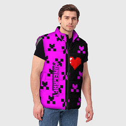Мужской жилет Minecraft love game, цвет: 3D-светло-серый — фото 2