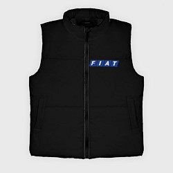Мужской жилет FIAT logo auto, цвет: 3D-черный