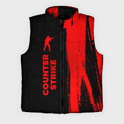 Мужской жилет Counter Strike - red gradient по-вертикали, цвет: 3D-черный