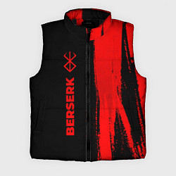Мужской жилет Berserk - red gradient по-вертикали, цвет: 3D-черный
