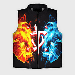 Мужской жилет Doom битва огонь, цвет: 3D-светло-серый
