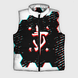 Мужской жилет Doom hexagon glitch color