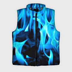 Мужской жилет Синий огонь текстура