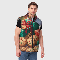 Мужской жилет Рождественские подарки, цвет: 3D-светло-серый — фото 2