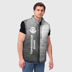 Мужской жилет Tomodachi Game - grey gradient по-вертикали, цвет: 3D-черный — фото 2