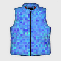 Мужской жилет Синие пиксели
