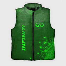 Мужской жилет Infiniti - green gradient вертикально, цвет: 3D-черный