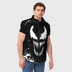 Мужской жилет Venom logo, цвет: 3D-черный — фото 2