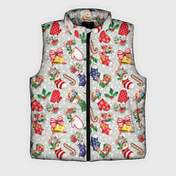 Мужской жилет Christmas Pattern, цвет: 3D-светло-серый