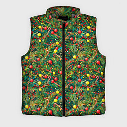 Мужской жилет Разноцветные ёлочные шары